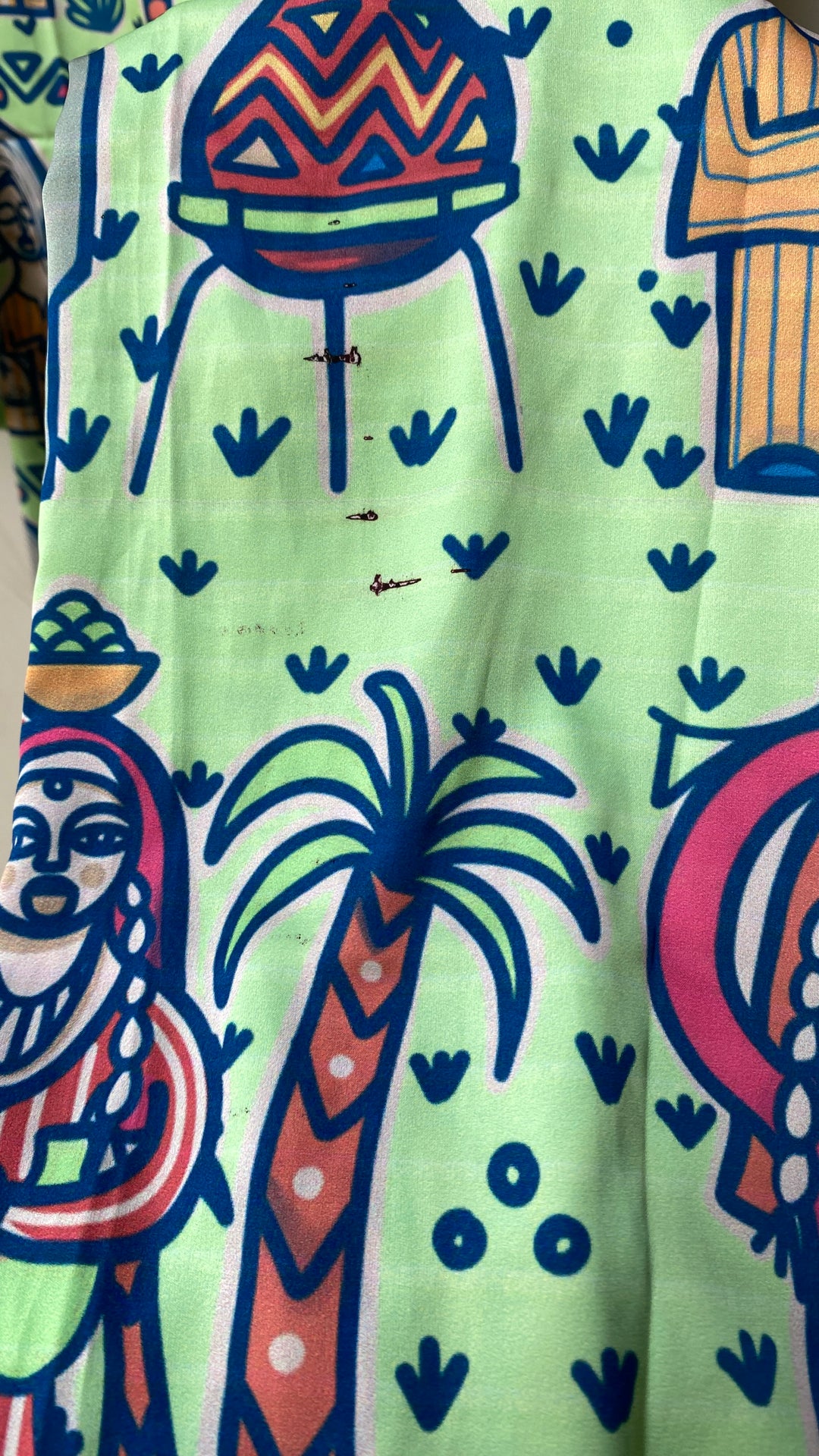 Green folklore Pajamas XXl defect