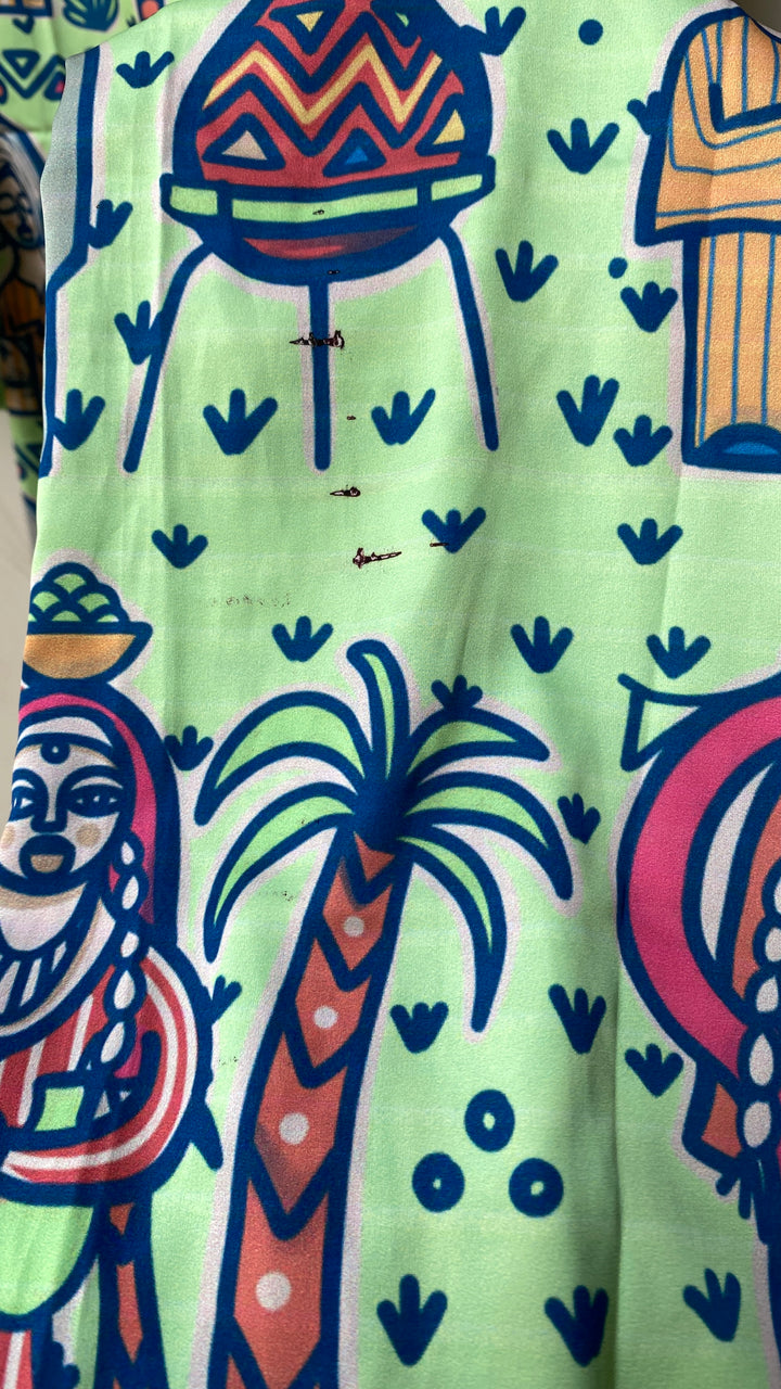 Green folklore Pajamas XXl defect