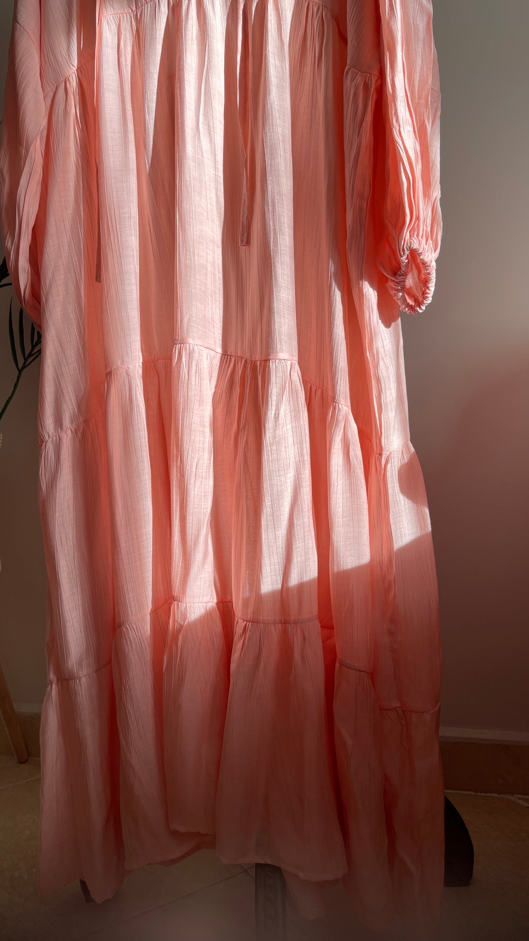 Pastel pink Voile dress