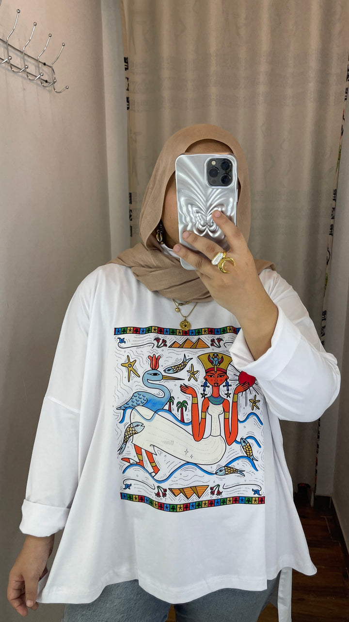 Nefertiti White Cotton shirt