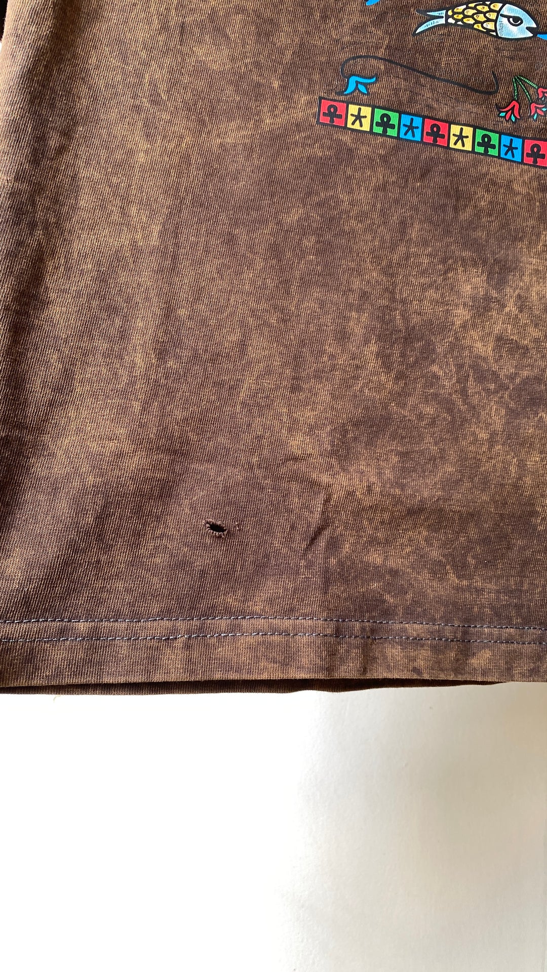 Washed Brown T-shirt XL defect