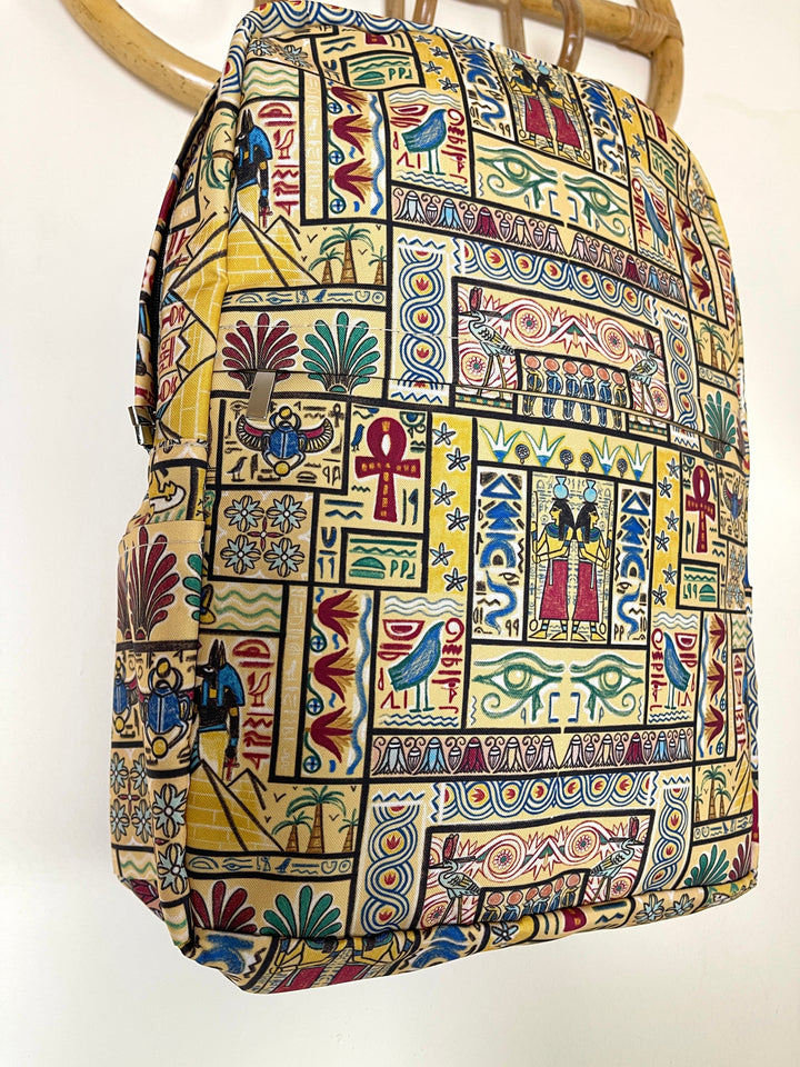 Yellow Egyptian theme Backpack