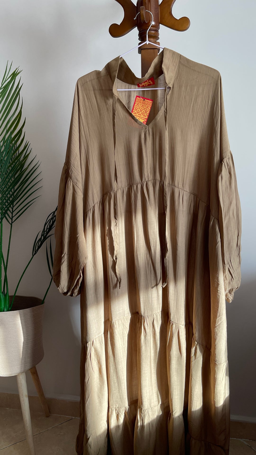 Brown Voile Dress