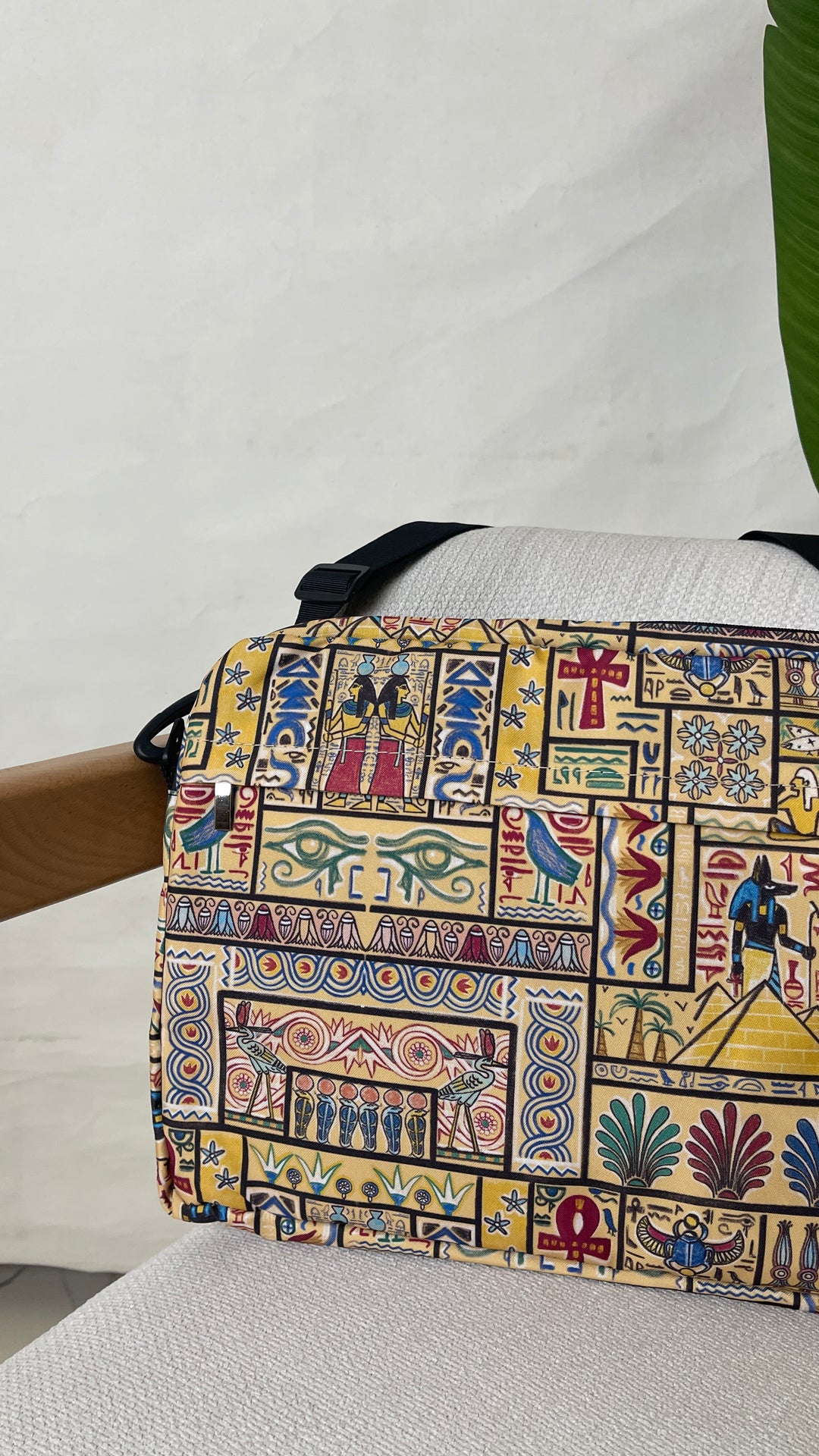 Yellow Egyptian theme Laptop sleeve