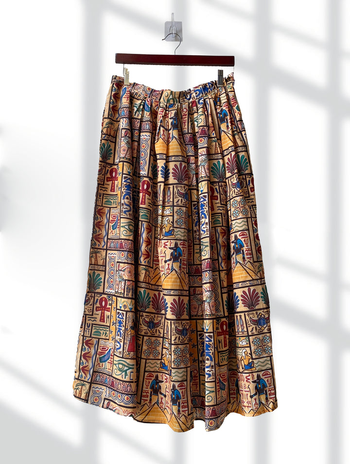 Yellow Egyptian skirt defect