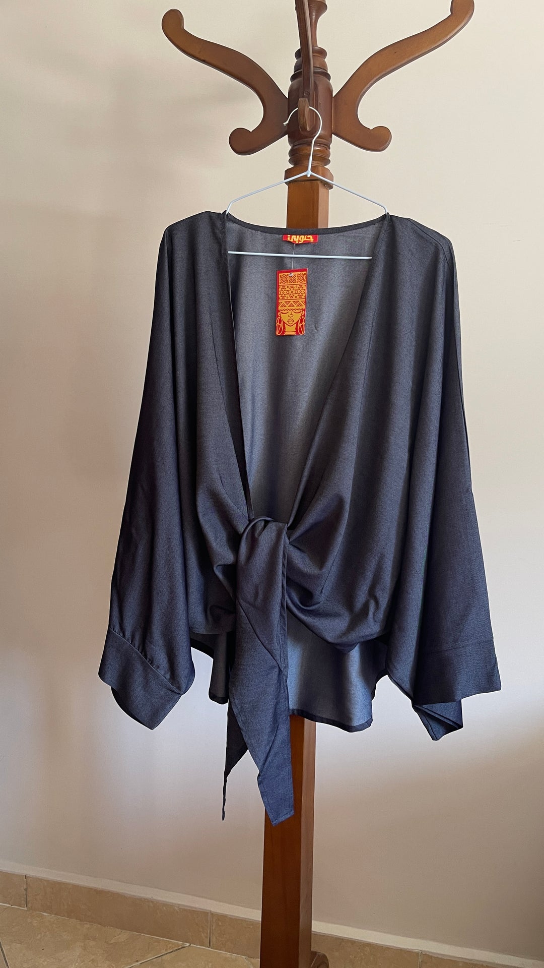 Dark blue jeans Kimono