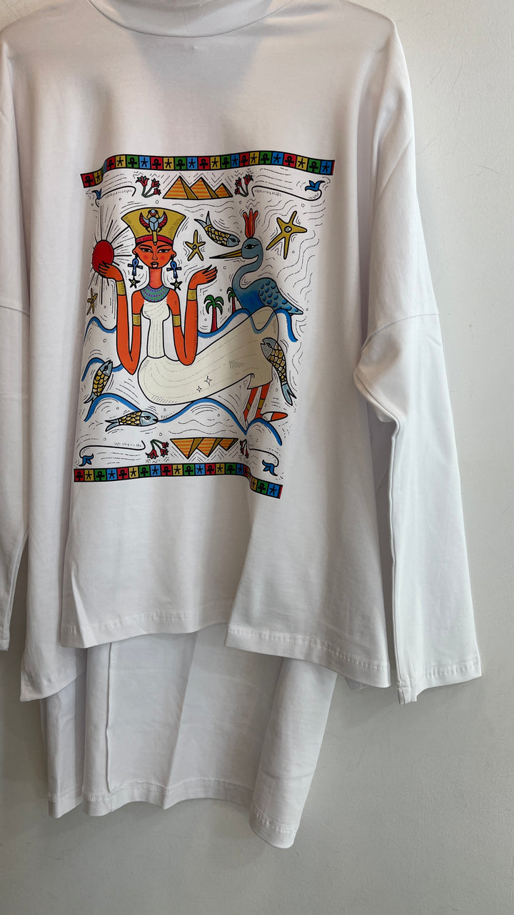 Nefertiti White Cotton shirt