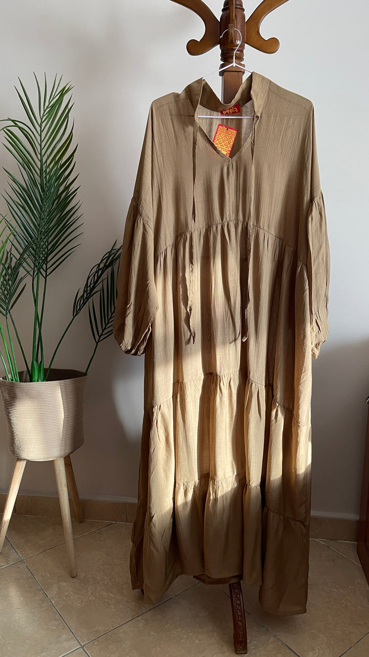 Brown Voile Dress