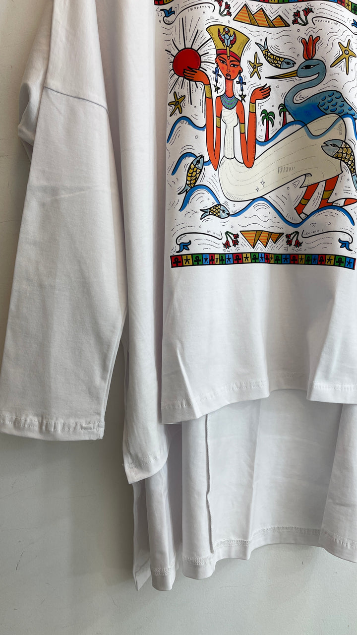 Nefertiti White Cotton shirt