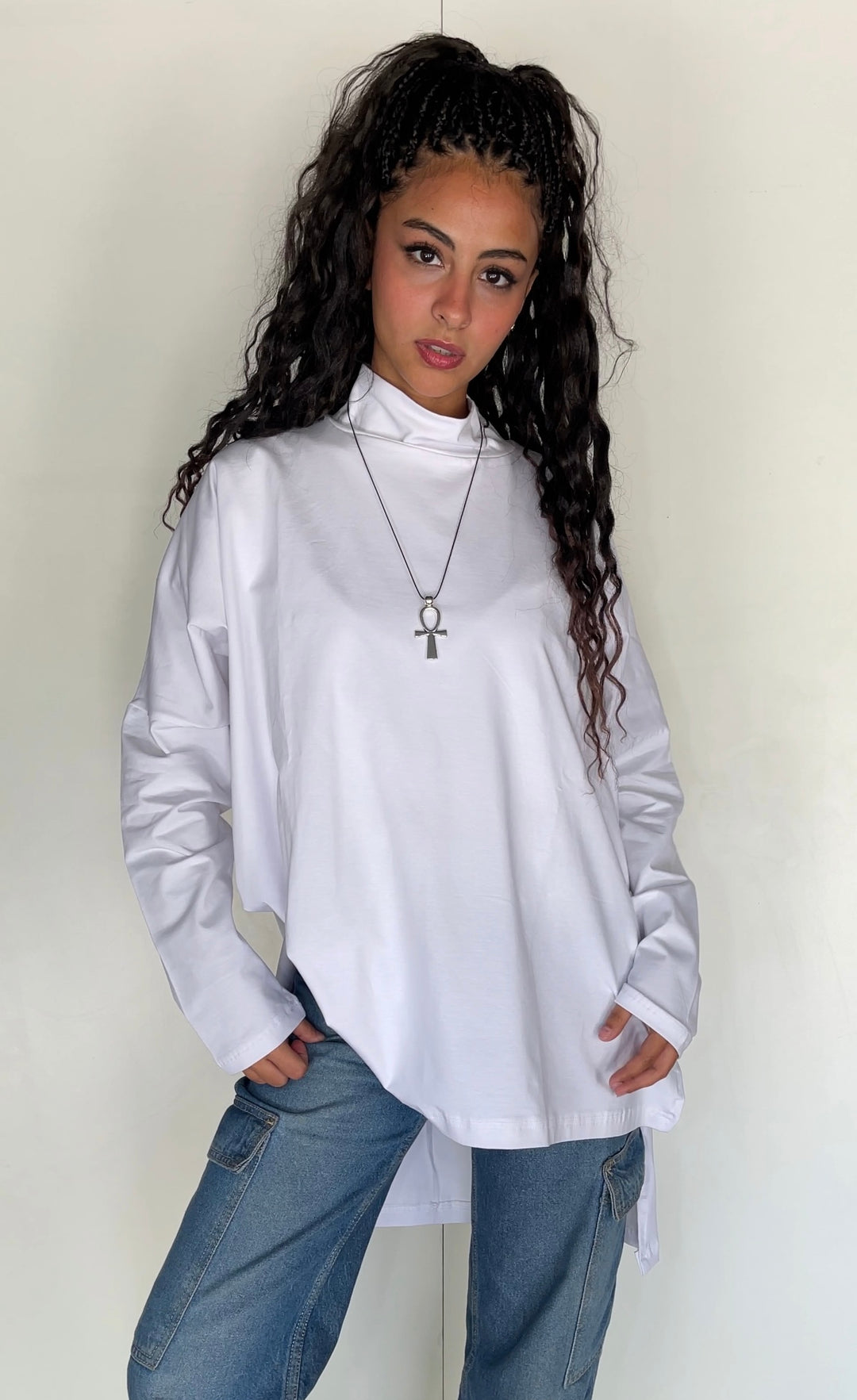 White Cotton Basic shirt