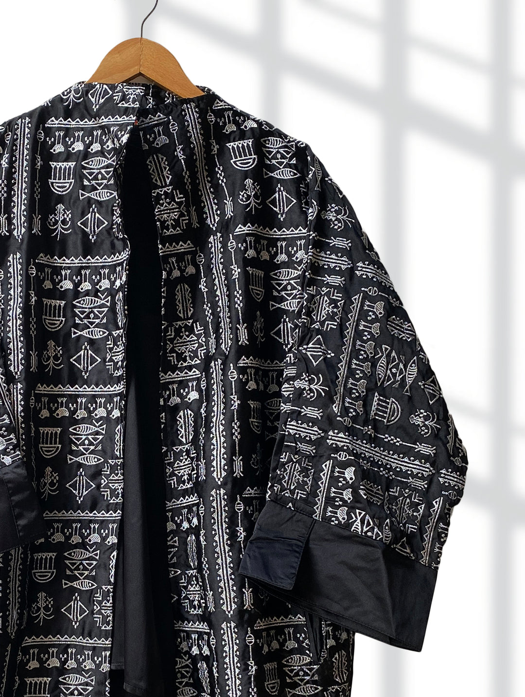 Black sinai silver embroidery jacket