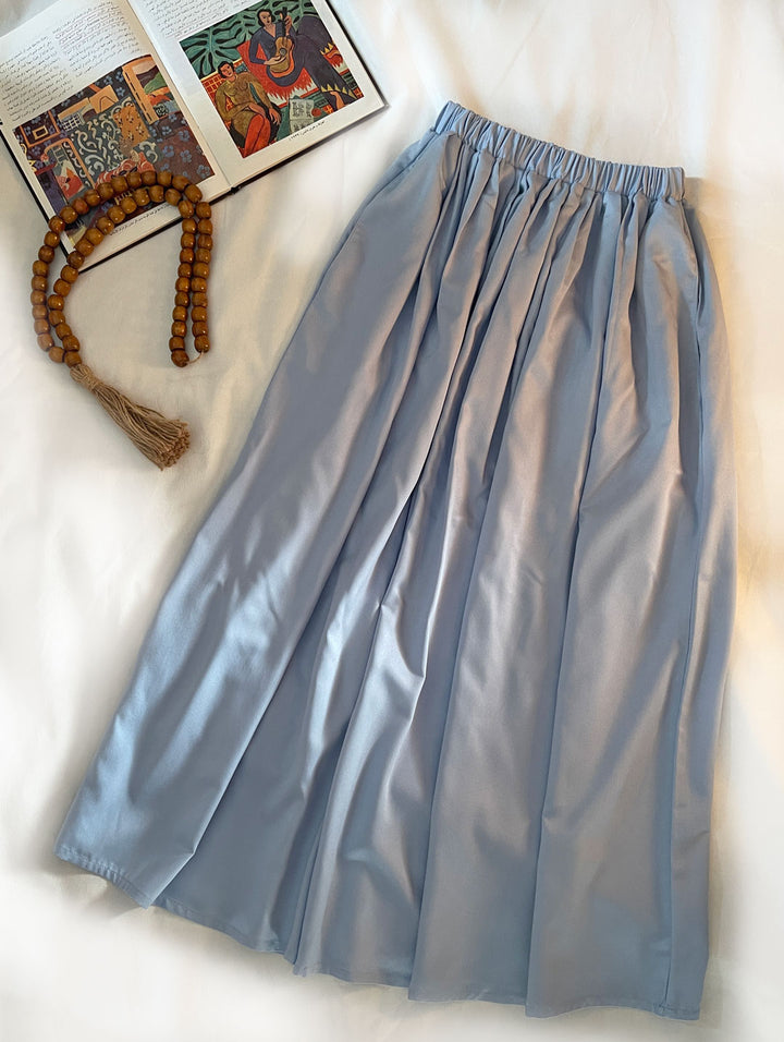 Light blue jeans skirt