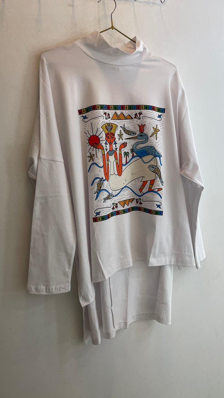 Nefertiti White Cotton shirt