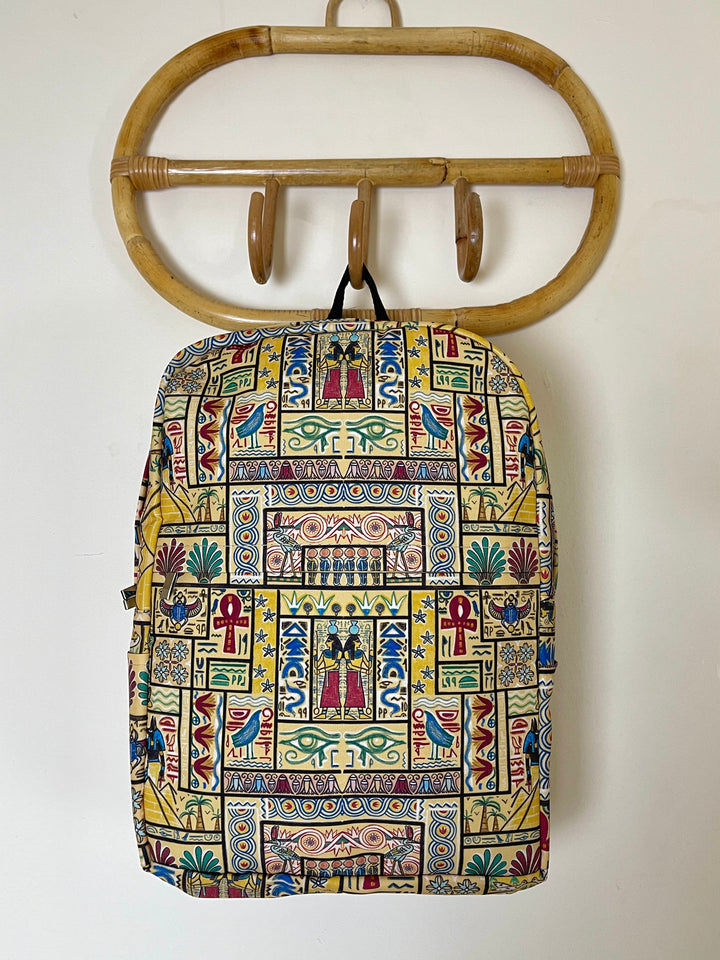 Yellow Egyptian theme Backpack