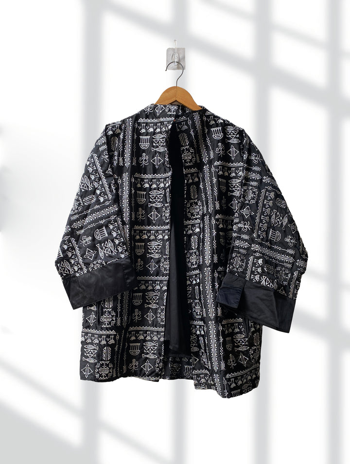 Black sinai silver embroidery jacket