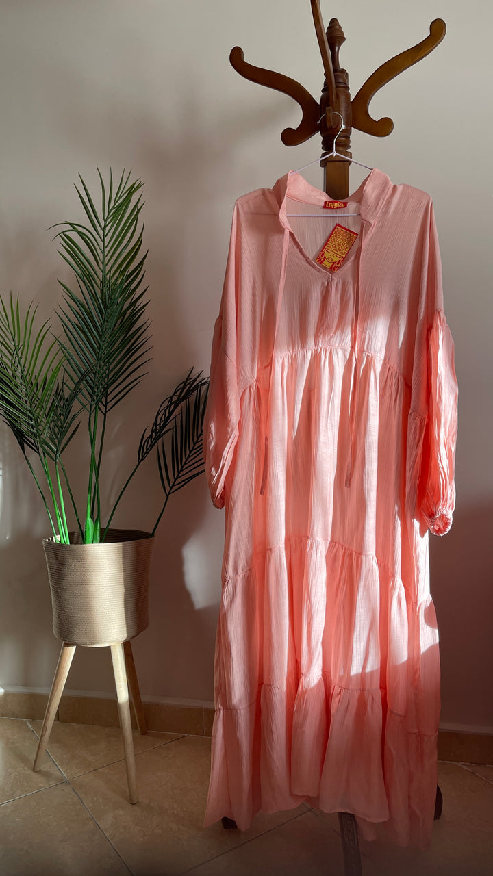 Pastel pink Voile dress